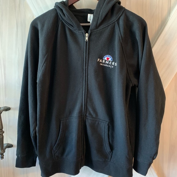 none Other - Black Zip up hoodie